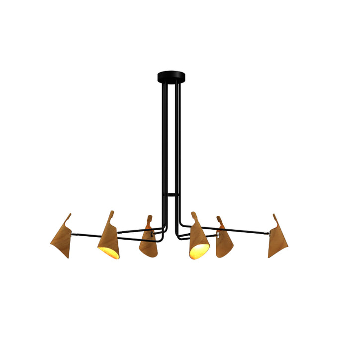 Accord 1447 Balance 6-lt 61" LED Pendant-Teak