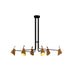 Accord 1447 Balance 6-lt 61" LED Pendant-Teak