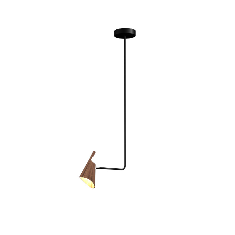 Accord 1445 Balance 1-lt 7" LED Pendant-American Walnut