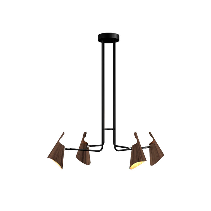 Accord 1446 Balance 4-lt 40" LED Pendant-American Walnut