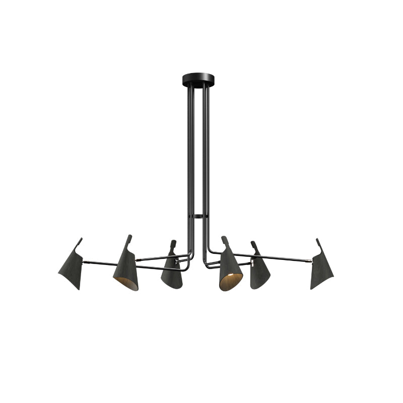 Accord 1447 Balance 6-lt 61" LED Pendant-Charcoal