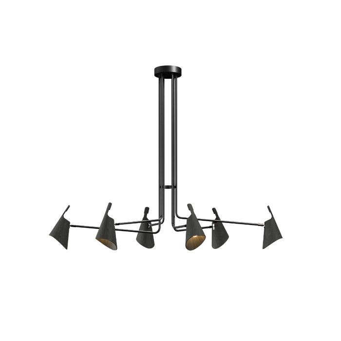 Accord 1447 Balance 6-lt 61" LED Pendant-Organic Black