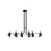 Accord 1447 Balance 6-lt 61" LED Pendant-Organic Black
