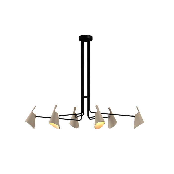 Accord 1447 Balance 6-lt 61" LED Pendant-Organic Cappuccino