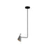Accord 1445 Balance 1-lt 7" LED Pendant-Organic lead Grey