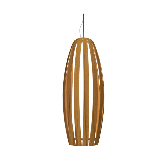 Accord 304 Barril 1-lt 10" LED Pendant-Teak