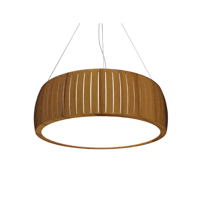 Accord 1110 Barril 1-lt 20" LED Pendant-Teak