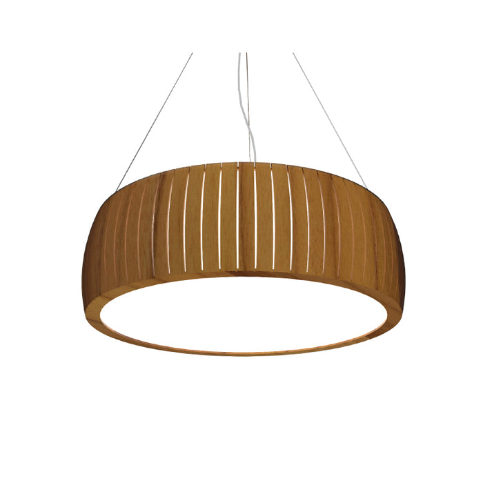 Accord 1111 Barril 3-lt 24" LED Pendant-Teak