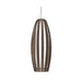 Accord 304 Barril 1-lt 10" LED Pendant-American Walnut
