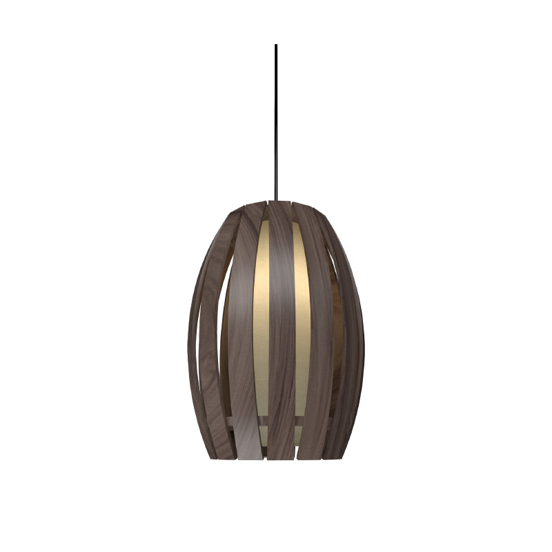 Accord 303 Barril 1-lt 8" LED Pendant-American Walnut
