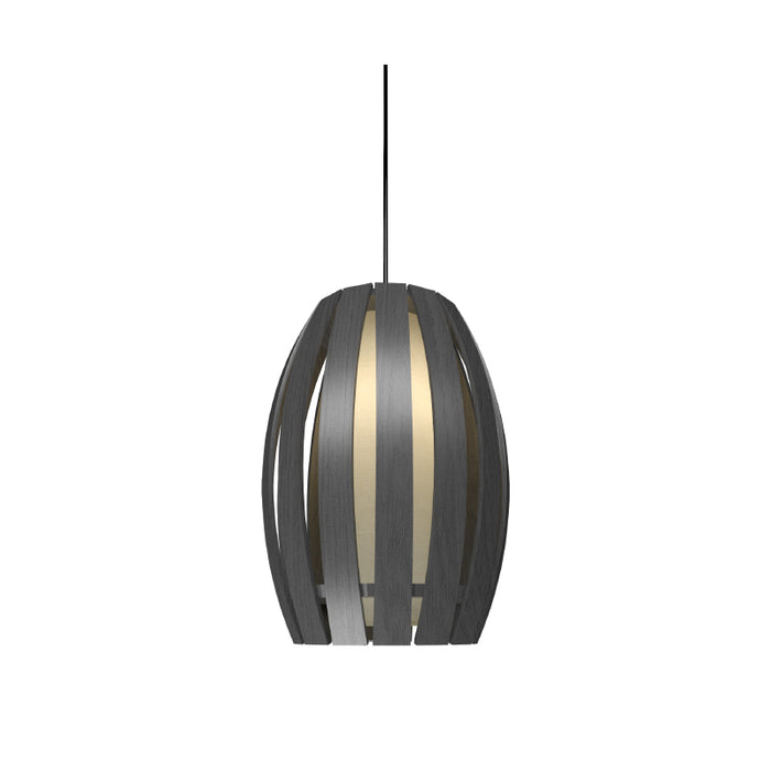 Accord 303 Barril 1-lt 8" LED Pendant-Organic lead Grey