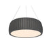 Accord 1110 Barril 1-lt 20" LED Pendant-Organic lead Grey