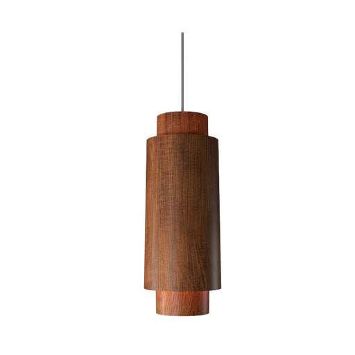 Accord 1477 Cylindrical 1-lt 16" Tall LED Pendant-Imbuia