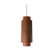 Accord 1478 Cylindrical 1-lt 20" Tall LED Pendant-Imbuia
