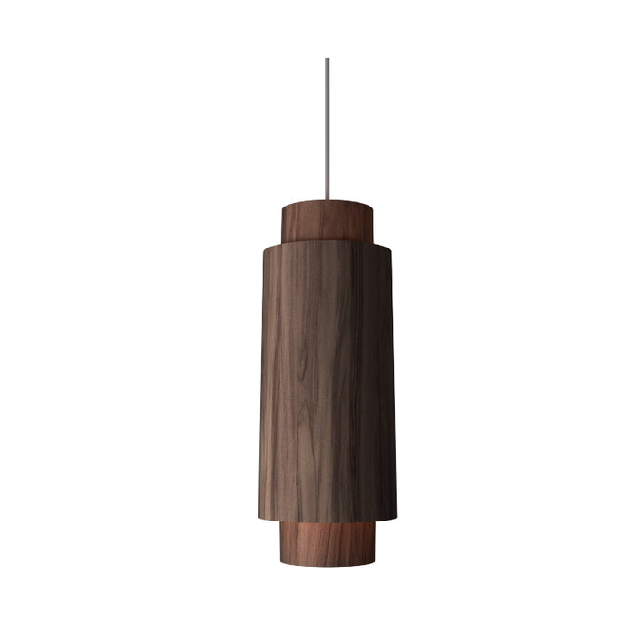 Accord 1478 Cylindrical 1-lt 20" Tall LED Pendant-American Walnut