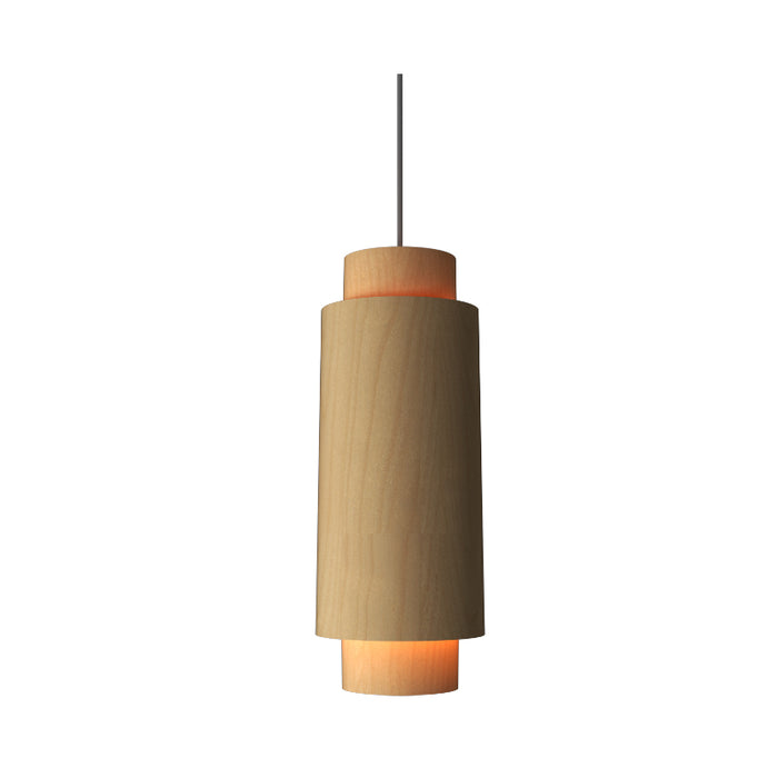 Accord 1477 Cylindrical 1-lt 16" Tall LED Pendant-Maple