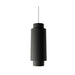 Accord 1477 Cylindrical 1-lt 16" Tall LED Pendant-Organic Black