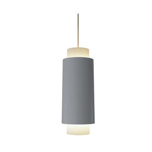 Accord 1476 Cylindrical 1-lt 12" Tall LED Pendant-Organic White