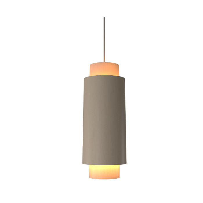 Accord 1477 Cylindrical 1-lt 16" Tall LED Pendant-Organic Cappuccino