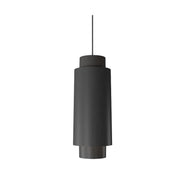 Accord 1477 Cylindrical 1-lt 16" Tall LED Pendant-Organic lead Grey
