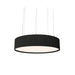 Accord 1037 Cylindrical 3-lt 24" LED Pendant-Charcoal