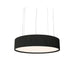 Accord 1037 Cylindrical 3-lt 24" LED Pendant-Organic Black