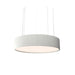 Accord 1037 Cylindrical 3-lt 24" LED Pendant-Organic White