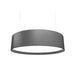 Accord 205LED Cylindrical 1-lt 39" LED Pendant-Organic lead Grey