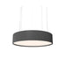 Accord 1037 Cylindrical 3-lt 24" LED Pendant-Organic lead Grey