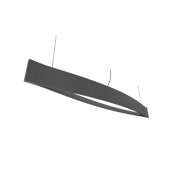 Accord 1230LED Canoe 1-lt 75" LED Pendant-Organic lead Grey