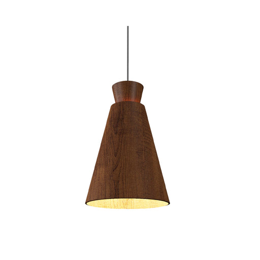 Accord 1473 Conical 1-lt 11" LED Pendant-Imbuia