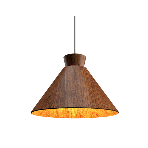 Accord 1474 Conical 1-lt 16" LED Pendant-Imbuia