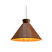 Accord 1474 Conical 1-lt 16" LED Pendant-Imbuia