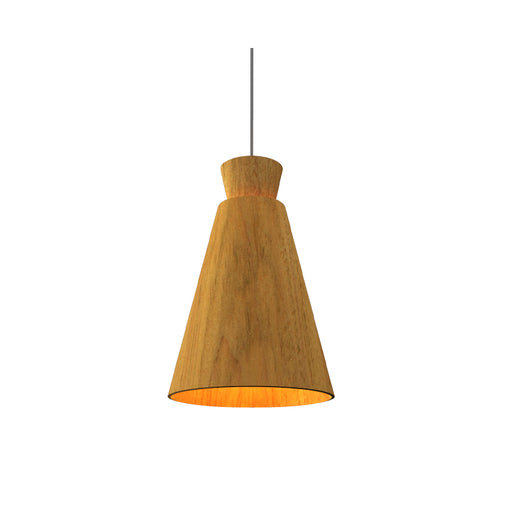 Accord 1473 Conical 1-lt 11" LED Pendant-Louro Freijo