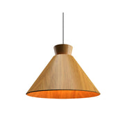 Accord 1474 Conical 1-lt 16" LED Pendant-Louro Freijo