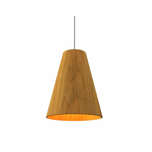 Accord 1483 Conical 1-lt 11" LED Pendant-Louro Freijo