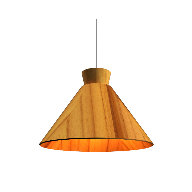 Accord 1474 Conical 1-lt 16" LED Pendant-Teak