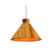 Accord 1474 Conical 1-lt 16" LED Pendant-Teak