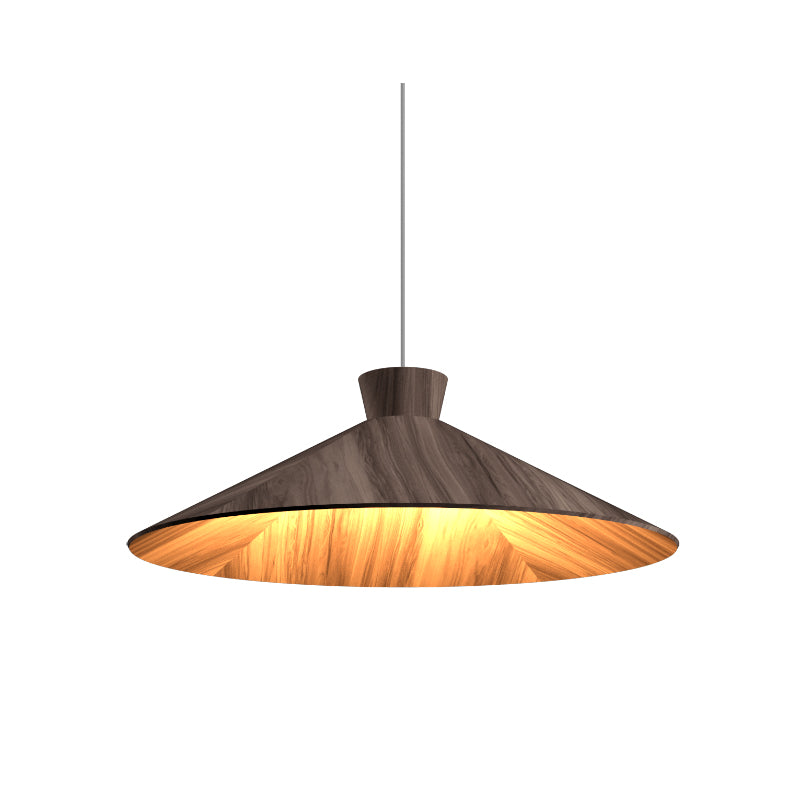 Accord 1475 Conical 1-lt 25" LED Pendant-American Walnut