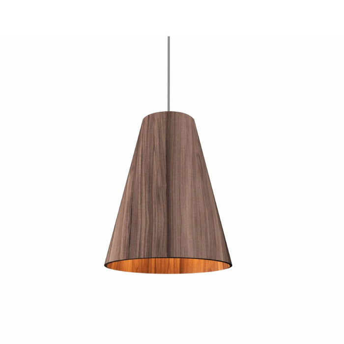 Accord 1483 Conical 1-lt 11" LED Pendant-American Walnut