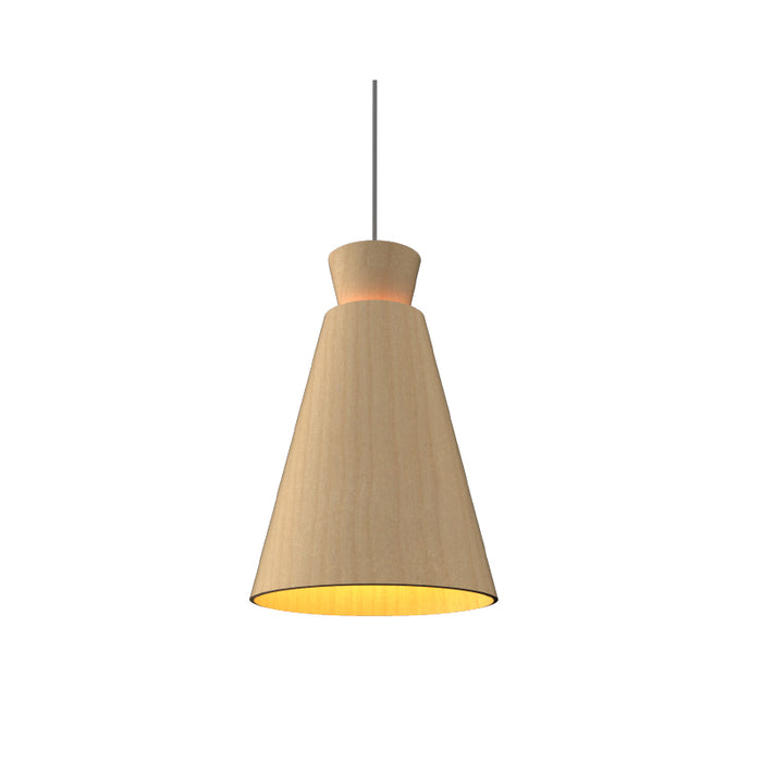 Accord 1473 Conical 1-lt 11" LED Pendant-Maple