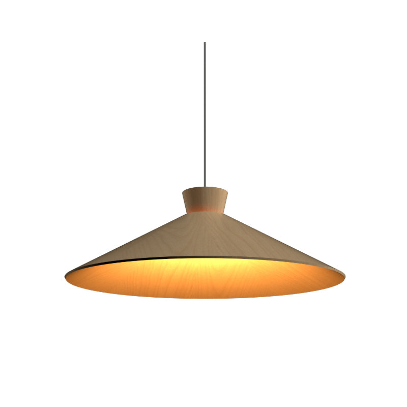 Accord 1475 Conical 1-lt 25" LED Pendant-Maple