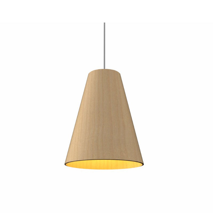 Accord 1483 Conical 1-lt 11" LED Pendant-Maple