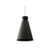 Accord 1473 Conical 1-lt 11" LED Pendant-Charcoal