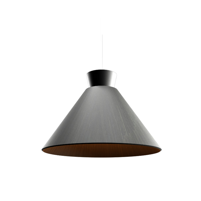 Accord 1474 Conical 1-lt 16" LED Pendant-Charcoal