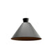 Accord 1474 Conical 1-lt 16" LED Pendant-Charcoal
