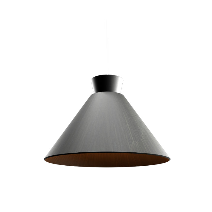 Accord 1474 Conical 1-lt 16" LED Pendant-Organic Black