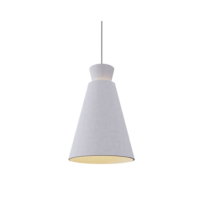 Accord 1473 Conical 1-lt 11" LED Pendant-Organic White