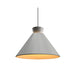 Accord 1474 Conical 1-lt 16" LED Pendant-Organic White