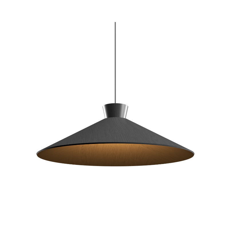 Accord 1475 Conical 1-lt 25" LED Pendant-Organic lead Grey